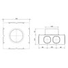 Burgerhout HyBalans luchtafvoerplenum 300x300x110 - Ø150 - 400480610 foto