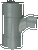 Wavin PVC T-stuk Ø110x50x110mm - 3x mof - stromend - 3102611059
