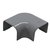 Tecnosystemi platte bocht 90° CP102 - antraciet RAL7016 - SCW100128