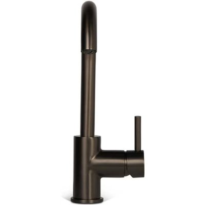 Blue-Label-wastafelkraan-C-uitloop-GunMetal-vooraanzicht