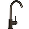 Blue Label wastafelkraan C-uitloop - gun metal - FK-0329-GM foto