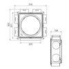 Ubbink luchtverdeelkast DB206H200x80 - 6 aansluitingen - met restrictieringen - 0188673 foto