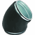 AIR Spiralo Ø180mm bocht 45° - geisoleerd - GBDI4.018K