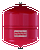 Flamco Baseflex expansievat 18 liter - 1 bar voordruk - rood - 25325