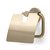 Blue Vida toiletrolhouder - geborsteld goud - FK8126BB