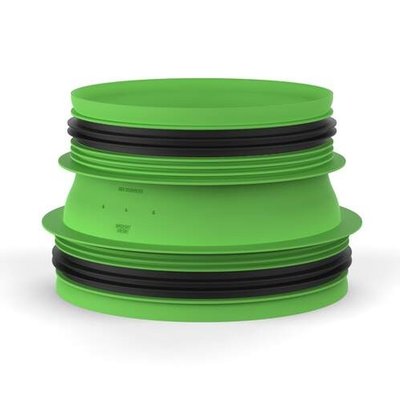Duco verloop aansluitstuk 180-160mm - 0000-4725