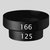 Ubbink verloop Ø166mm - Ø125mm - glijschaal verloop - 0542420