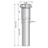 Burgerhout dakdoorvoer Ø150mm - lengte 1750mm - zwart RAL9005 - 400452718 foto