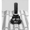 Ubbink Flexub dak doorvoermanchet - geprofileerde dakelementen - Ø110-200mm - max hoek 35° - zwart - 0242144 foto
