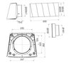 Ubbink Contego muurdoorvoer Ø200/180mm - antraciet - 0188848 foto
