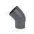 Pipelife PVC bocht 45° Ø200mm - mof/spie - 1196900543