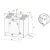 Brink Flair 600 enthalpiewisselaar - 4/0L NL - WTW unit - 433008 foto