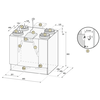 Brink Flair 600 enthalpiewisselaar - 4/0R NL - WTW unit - 433009 foto