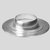 Ubbink plakplaat Ø125mm-160mm - aluminium - 0532100