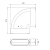 Ubbink AE45SC bocht horizontaal 90º set - 0188544 foto