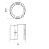Ubbink AE48C adapter set luchtverdeelkast - 0188692 foto