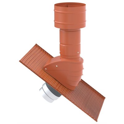 Zehnder-dakdoorvoer-Ø200mm-instelbaar-6-60°-terracotta-990430614