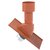 Zehnder dakdoorvoer Ø200mm - instelbaar 6-60° - terracotta - 990430614