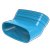 Wavin Ventiza staande bocht 45º - 195 mm - mof/spie - 3171919084