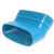 Wavin Ventiza staande bocht 45º - 195 mm - mof/spie - 3171919084
