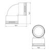 Ubbink AE48C bocht 90º set - 0188600 foto