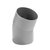 Wavin HWA Ø80mm - bocht 22° - mof/spie - 4011108002