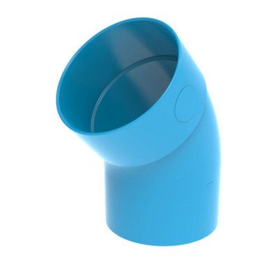 WavinVentiza-bocht-45° Ø160mm-mofspie-3171116004