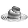 Burgerhout plakplaat rond aluminium Ø140mm - verstelbaar 15° - voor systeemdiameter Ø125mm - 400453228 foto