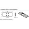 Zehnder ComfoWell Therm 520 aansluitplaat Ø160mm - 990430874 foto