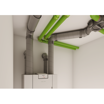 Ubbink Aerfoam Ø180mm Y-stuk - 0188245