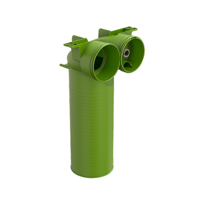 Ubbink Haelix Stella AE48C ventieladapter Ø125 90° 