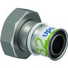 Uponor schroefkoppeling Ø32 x 1 1/2" - met wartel - messing - 1161265 foto