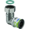 Uponor schroefknie Ø32x1" - binnendraad - met wartel - messing - 1161267 foto