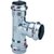 Viega T-stuk Ø22mm - staal - 558635
