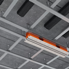 Ergovent instucbaar lijnrooster 1050mm - puzzle - frameloos met 2x Ø125mm aansluiting - 2 sleuven - LP125.220301 foto