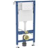 Geberit UP100 inbouwreservoir - inclusief Delta 25 round bedieningsplaat - 112x12 cm - 458.143.11.2 foto