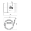 Ubbink AE regelbare klep - universeel - 0188663 foto