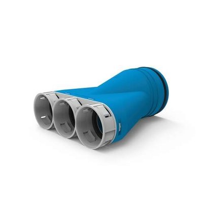 Vent-Axia Uniflexplus+ verloop Ø125 mm 3x Ø69 mm - 8000001141