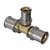 Wavin T-stuk Ø25x25x20mm - messing - 4502125252