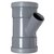 Wavin Wafix T-stuk 45° verlopend Ø110x75x110mm - 2x mof/lijm - 1112211074