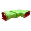 Ubbink AE55-AE48 bocht verloop set - horizontaal - 0189038 foto