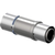 Uponor S-press schuifkoppeling Ø40x40mm - messing - 1118710