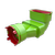 Ubbink AE55-AE48 bocht verloop set - verticaal - 0189039
