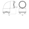Ubbink AE48C bocht 90 graden set - 0189034 foto
