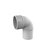 Wavin AS+ sifon bocht Ø50mm - grijs - 3461405009