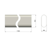 Duco ovaal luchtkanaal 163x68x1150mm - 0000-4567 foto