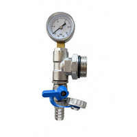 Aansluitstuk-blauw-RVS-verdeler-manometer 1''