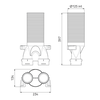 Ubbink AE48C Ø125 2x ventieladapter 180° - 0188535 foto