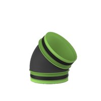 DucoFlex-geïsoleerd-aansluitstuk-Ø160x160mm-45 -met-rubber-0000-7043