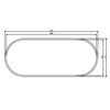 Duco DucoFlex luchtkanaal star ovaal 170x70x1150mm - 0000-7047 foto
